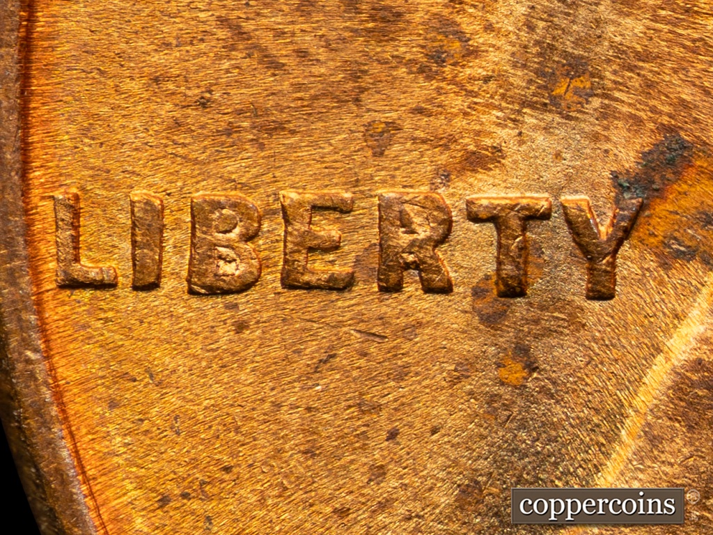 Die-stage E marker on 1909P•1DO•002 showing LIBERTY displays Die Chips in B and R.