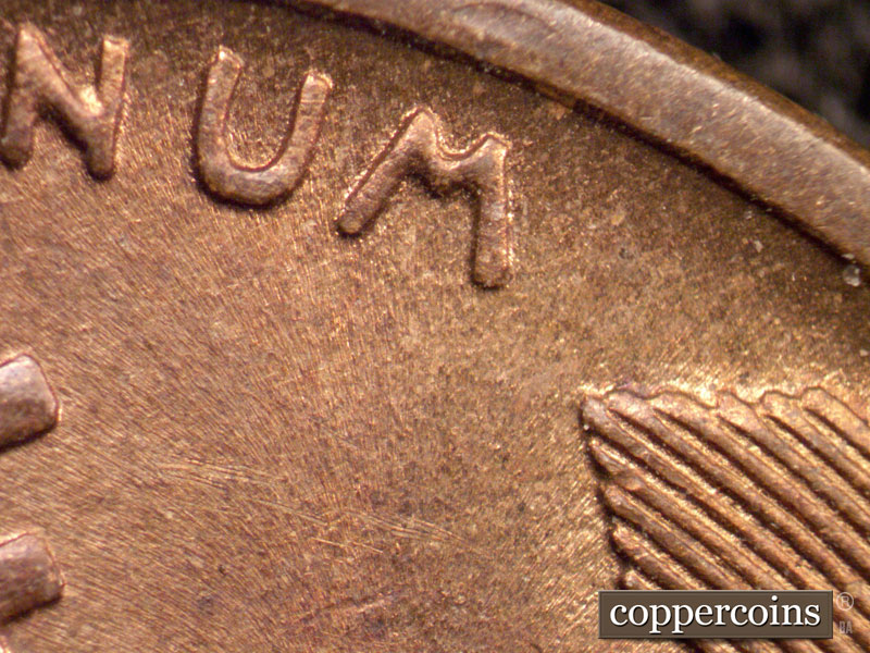 Die-stage B marker on 1909P•1DO•003 showing Extra thickness on EPU.