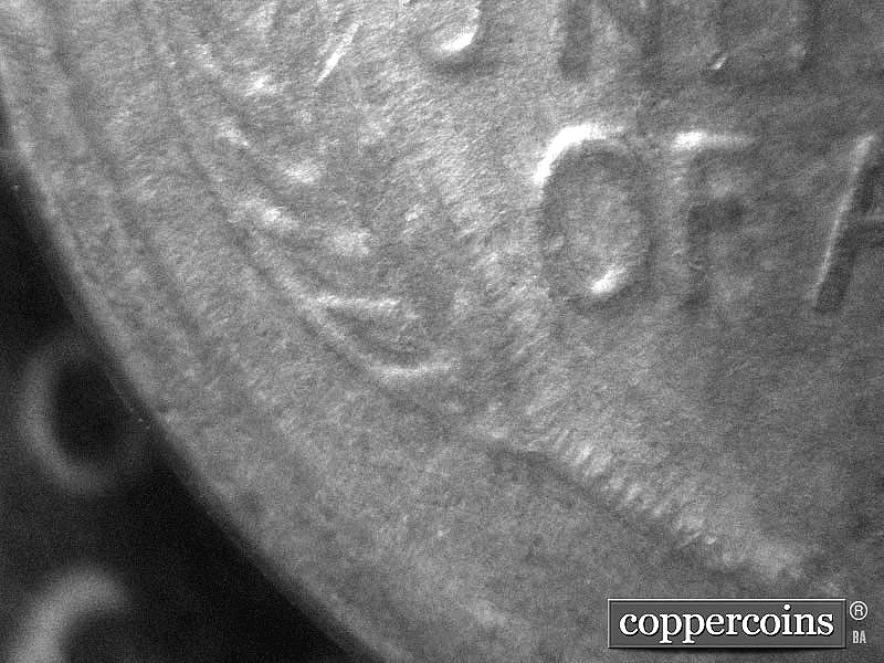 Die-stage C marker on 1911D•1MM•003 showing Reverse die change no die cracks.