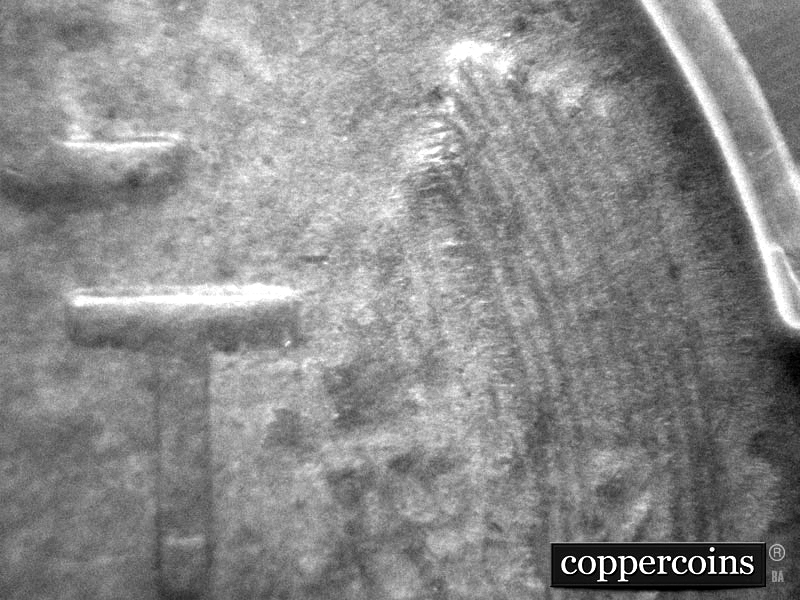Die-stage C marker on 1911D•1MM•003 showing Reverse die change no die cracks.