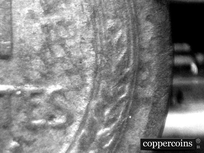 Die-stage C marker on 1911D•1MM•003 showing Reverse die change no die cracks.