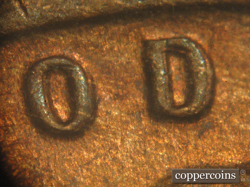 Die-stage C marker on 1917P•1DO•001 showing Doubling on OD in GOD.