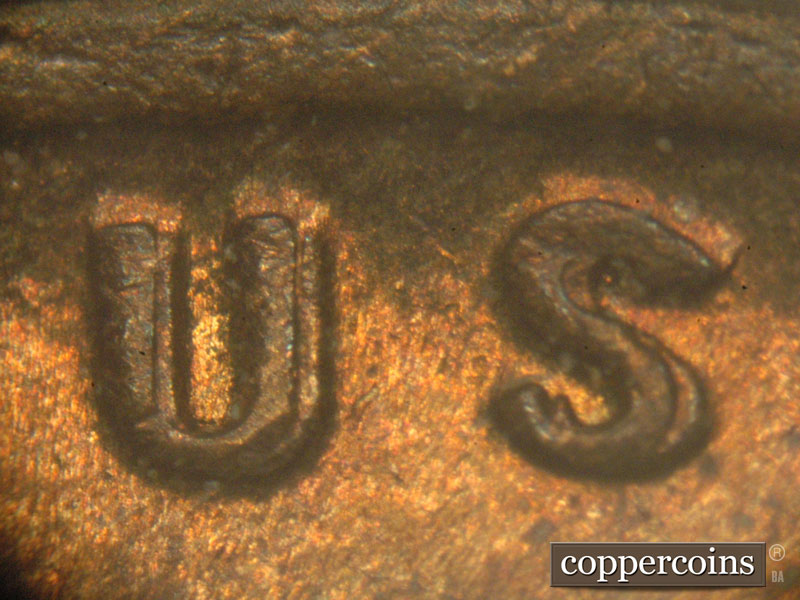 Die-stage C marker on 1917P•1DO•001 showing Doubling on US in TRUST.
