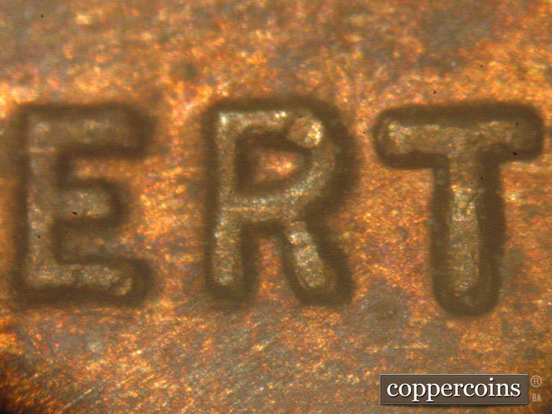 Die-stage C marker on 1917P•1DO•001 showing ERT in LIBERTY.