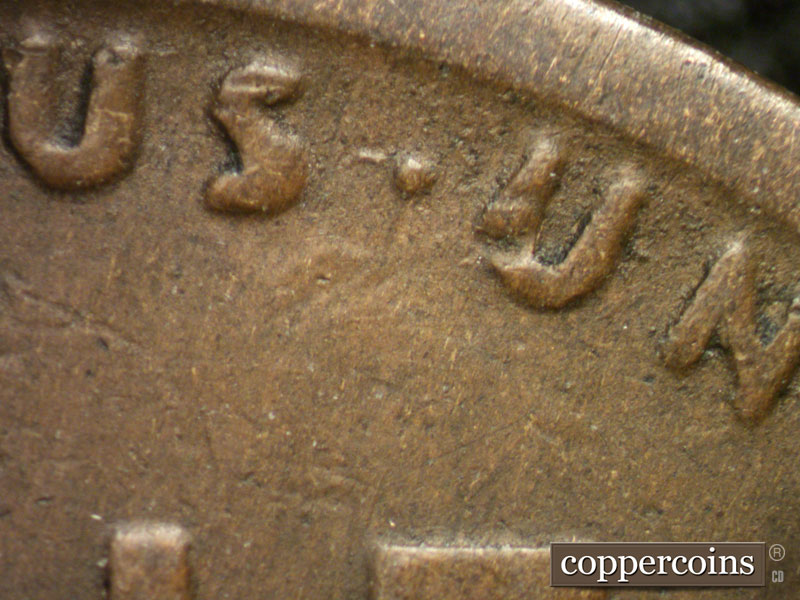 Die-stage C marker on 1917S•1DR•001 showing Doubling shows on E PLURIBUS UNUM.