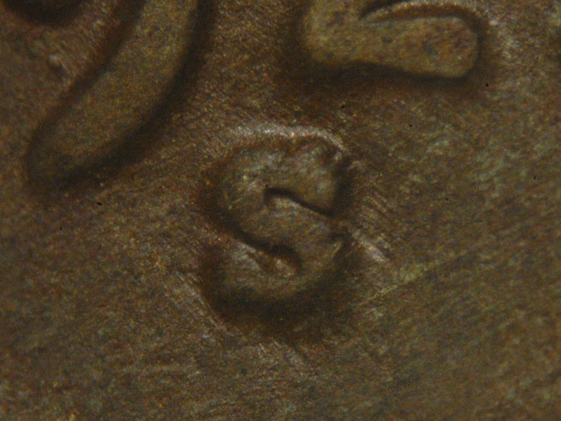 1925 Lincoln cent obverse, CopperCoins die 1925S•1MM•008.