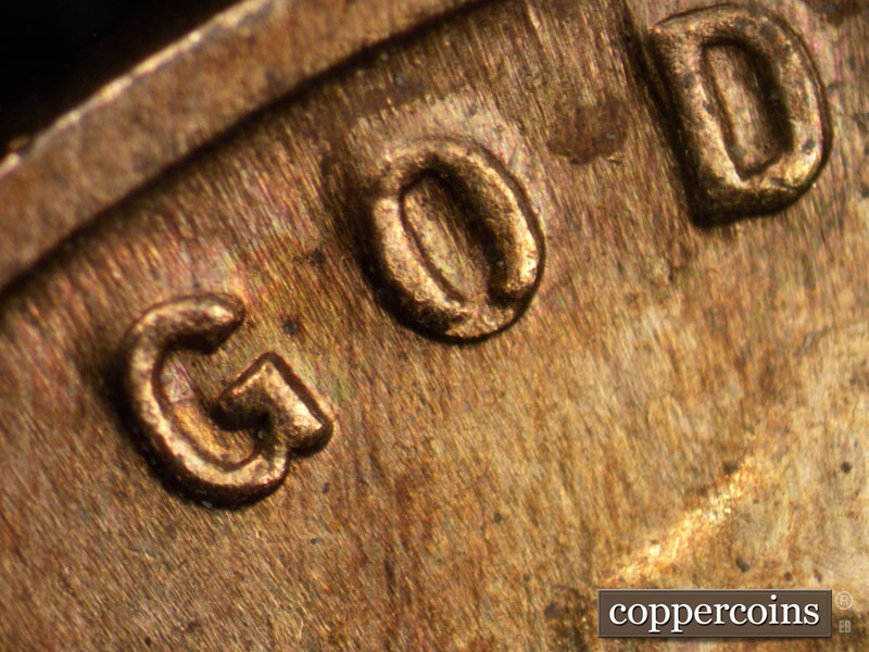 Die-stage B marker on 1927D•1DO•002 (1927 Doubled Die Obverse).