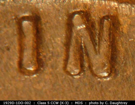 1929 Lincoln cent obverse, CopperCoins die 1929D•1DO•002.