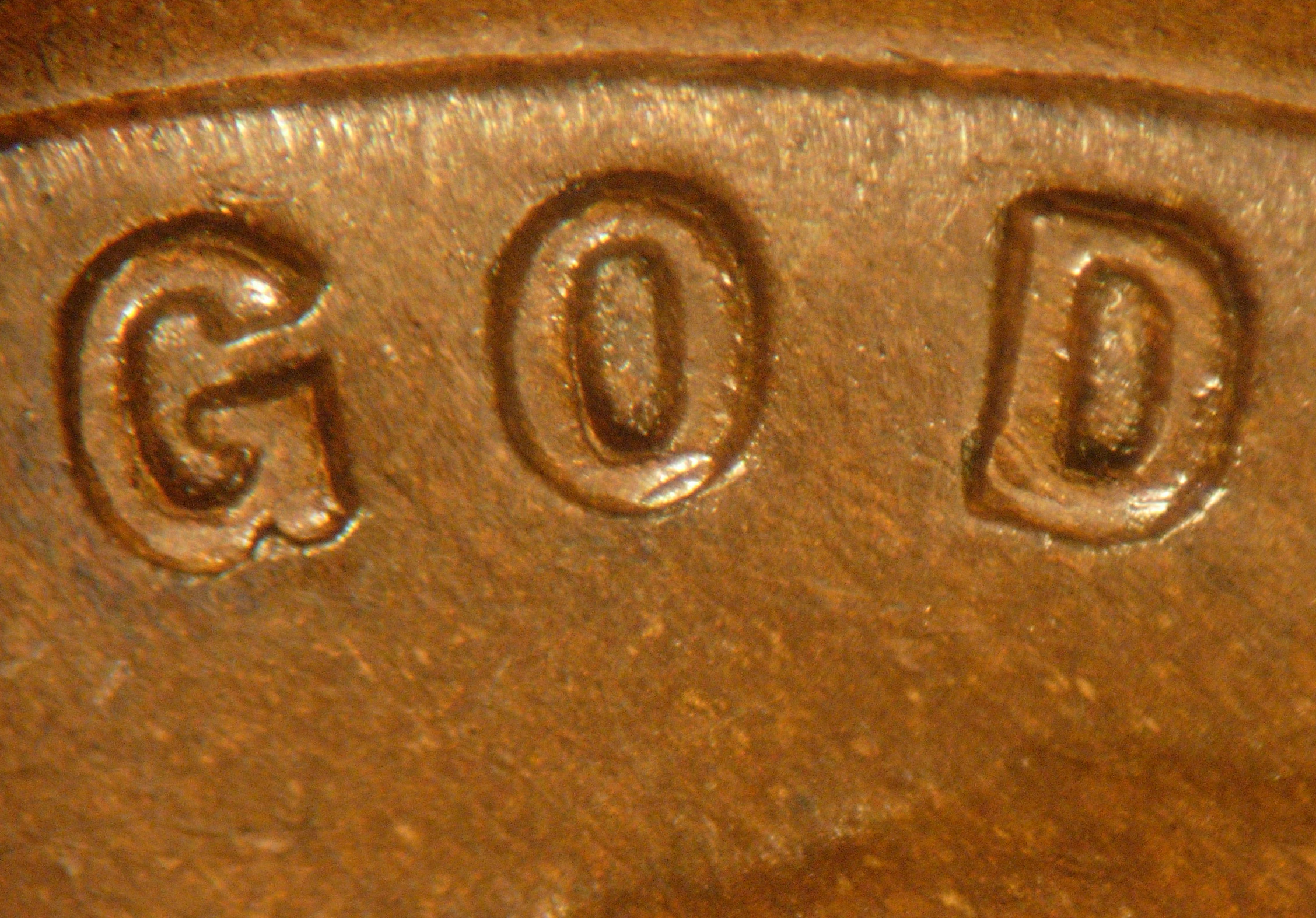 Die-stage B marker on 1929D•1DO•002 (1929 Doubled Die Obverse).