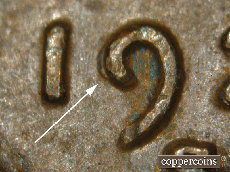 1929 Lincoln cent obverse, CopperCoins die 1929S•1DO•002.