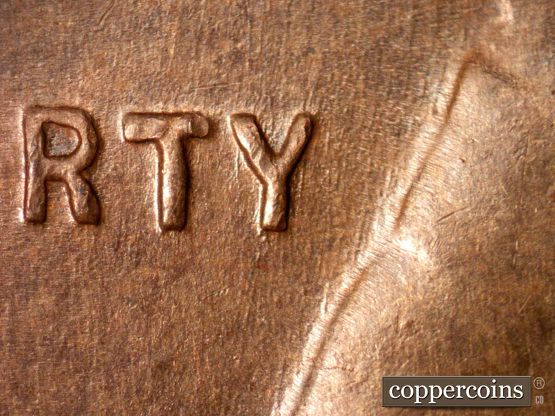 Die-stage B marker on 1930D•1MM•004 (1930 Repunched Mint Mark).