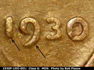 1930 Lincoln cent obverse, CopperCoins die 1930P•1DO•001.