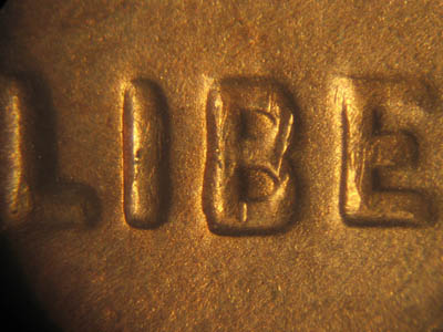 Die-stage C marker on 1930S•1DO•001 (1930 Doubled Die Obverse).