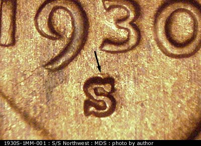 1930 Lincoln cent obverse, CopperCoins die 1930S•1MM•001.