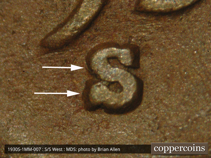 1930 Lincoln cent obverse, CopperCoins die 1930S•1MM•007.