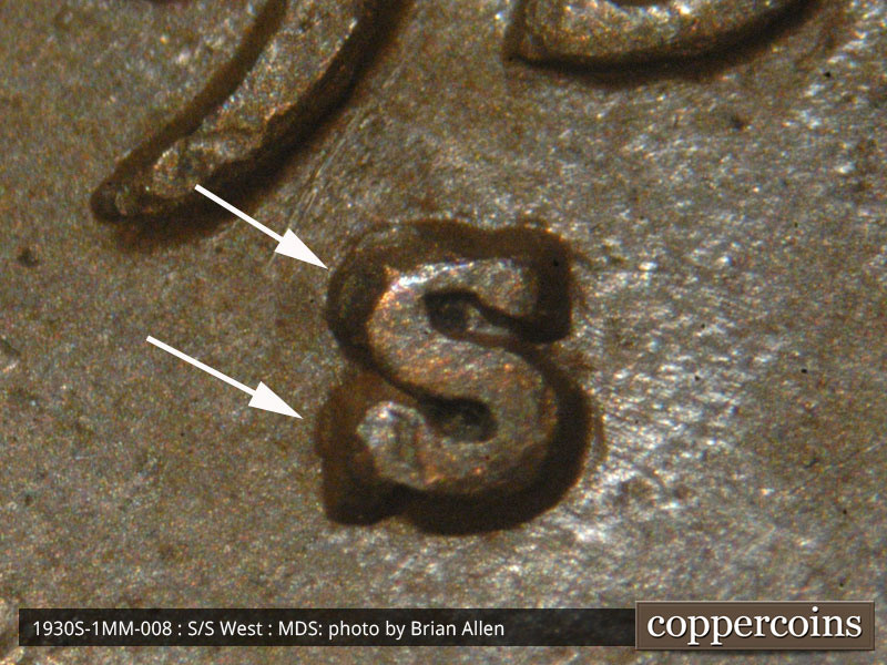 1930 Lincoln cent obverse, CopperCoins die 1930S•1MM•008.