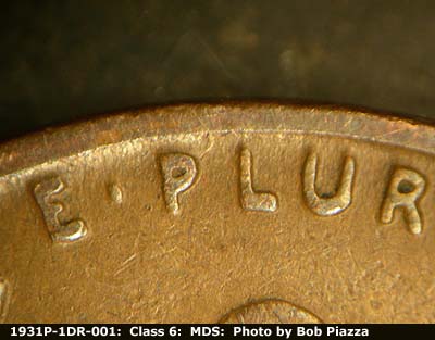 1931 Lincoln cent obverse, CopperCoins die 1931P•1DR•001.