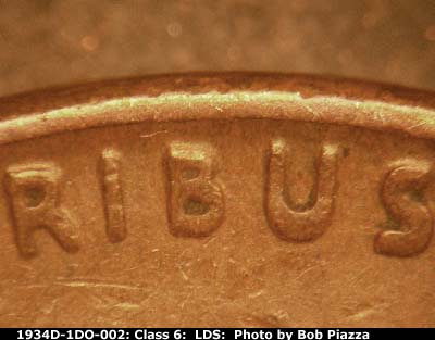 Die-stage C marker on 1934D•1DR•002 (1934 Doubled Die Reverse).