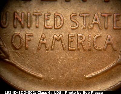 Die-stage C marker on 1934D•1DR•002 (1934 Doubled Die Reverse).