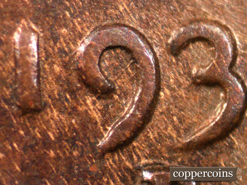 Die-stage A marker on 1934D•1MM•002 (1934 Repunched Mint Mark).