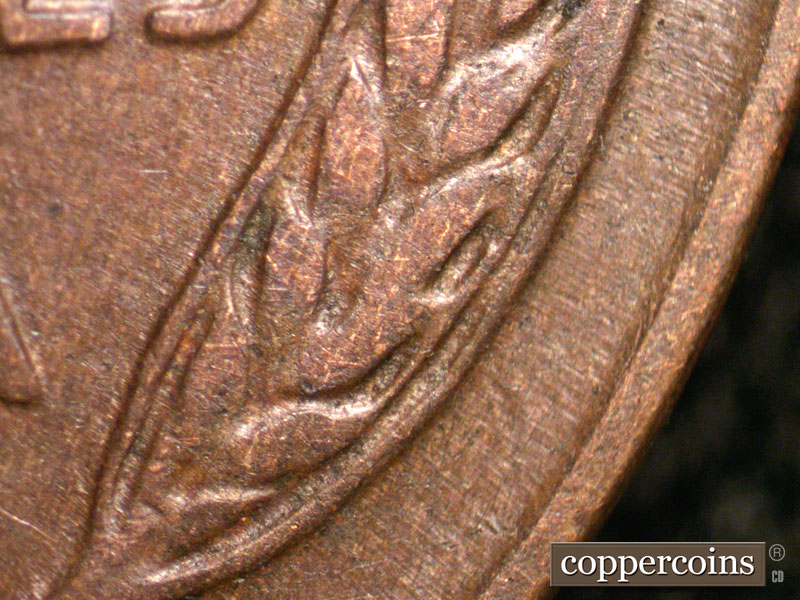 Die-stage A marker on 1934D•1MM•002 (1934 Repunched Mint Mark).