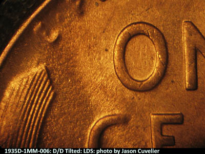 Die-stage C marker on 1935D•1MM•006 (1935 Repunched Mint Mark).