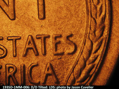 Die-stage C marker on 1935D•1MM•006 (1935 Repunched Mint Mark).