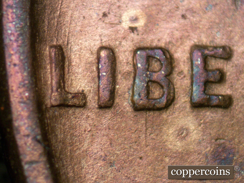 Die-stage B marker on 1935S•1MM•002 (1935 Repunched Mint Mark).