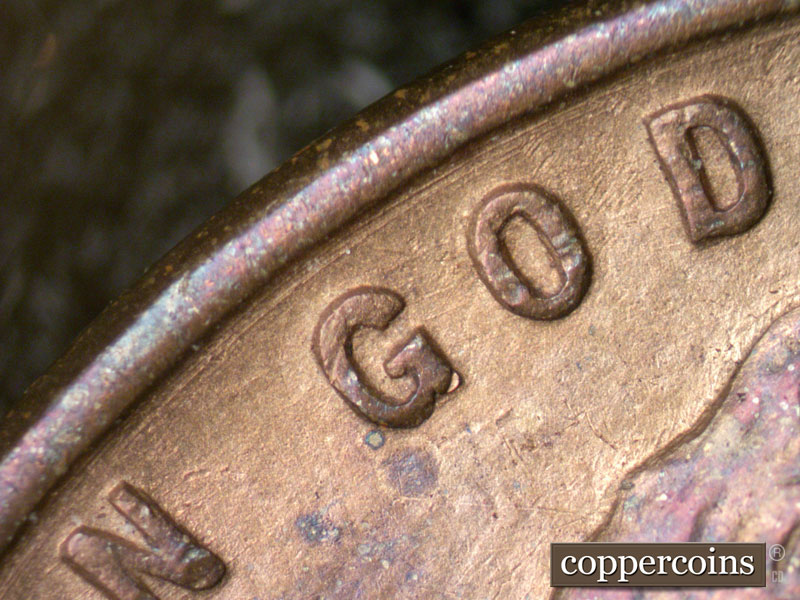 Die-stage B marker on 1935S•1MM•002 (1935 Repunched Mint Mark).