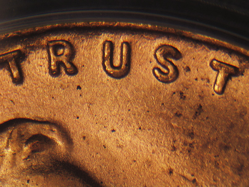 Die-stage C marker on 1936P•1DO•002 (1936 Doubled Die Obverse).
