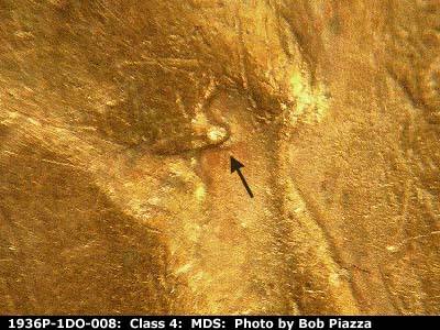 1936 Lincoln cent obverse, CopperCoins die 1936P•1DO•008.