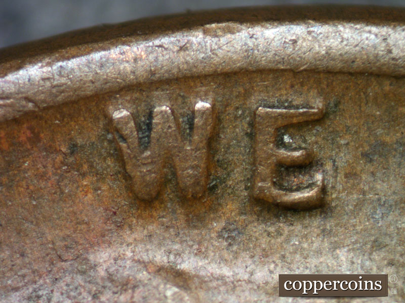 Die-stage B marker on 1936P•1DO•013 (1936 Doubled Die Obverse).
