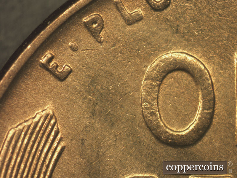 1936 Lincoln cent obverse, CopperCoins die 1936P•1DR•011.
