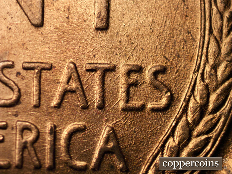 Die-stage A marker on 1937D•1DO•002 (1937 Doubled Die Obverse).