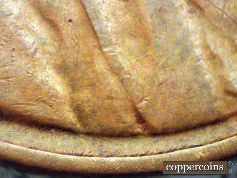 Die-stage B marker on 1937D•1MM•001 (1937 Repunched Mint Mark).