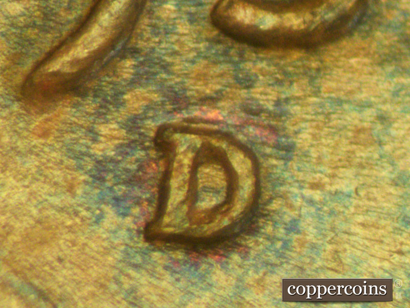 Die-stage C marker on 1937D•1MM•001 (1937 Repunched Mint Mark).
