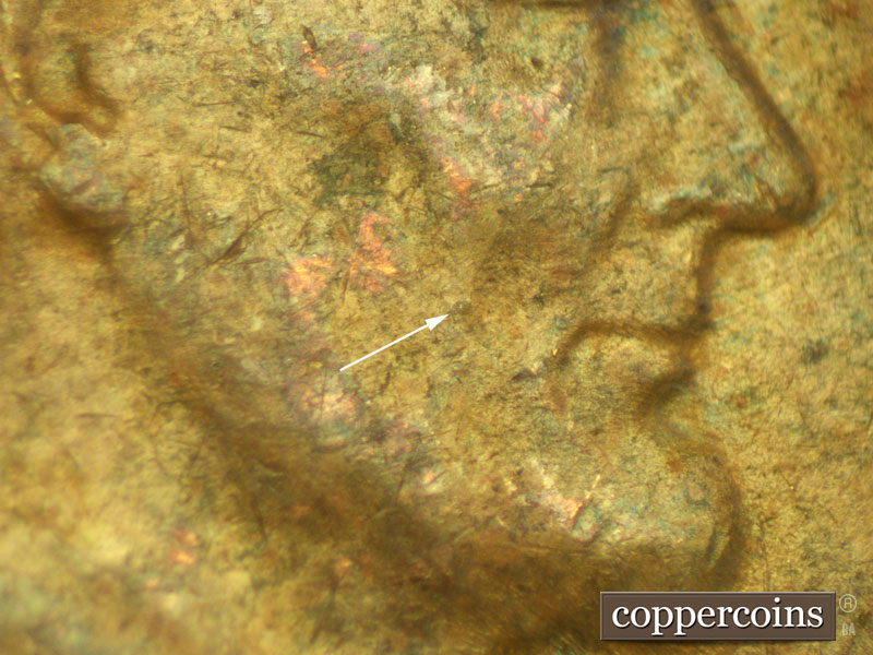 Die-stage C marker on 1937D•1MM•001 (1937 Repunched Mint Mark).