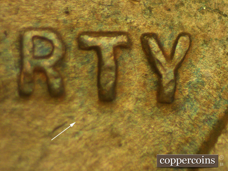 Die-stage C marker on 1937D•1MM•001 (1937 Repunched Mint Mark).