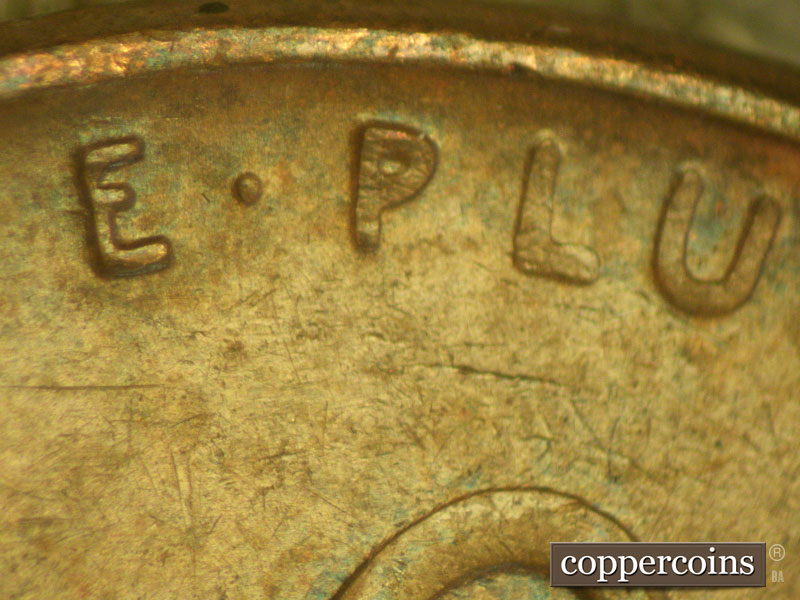 Die-stage C marker on 1937D•1MM•001 (1937 Repunched Mint Mark).