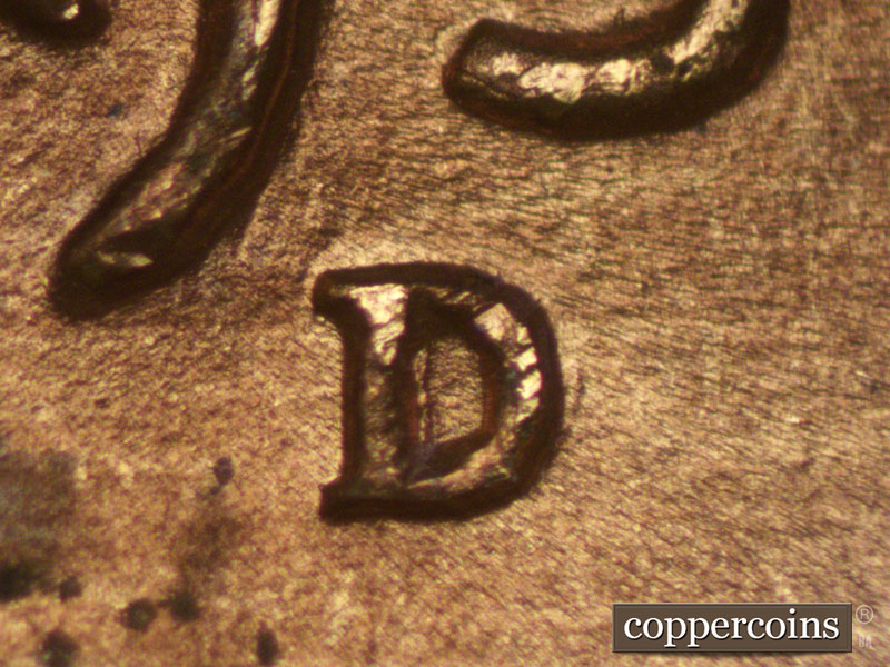 1937 Lincoln cent obverse, CopperCoins die 1937D•1MM•002.