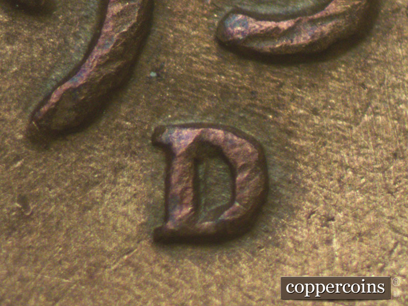 Die-stage C marker on 1937D•1MM•002 (1937 Repunched Mint Mark).