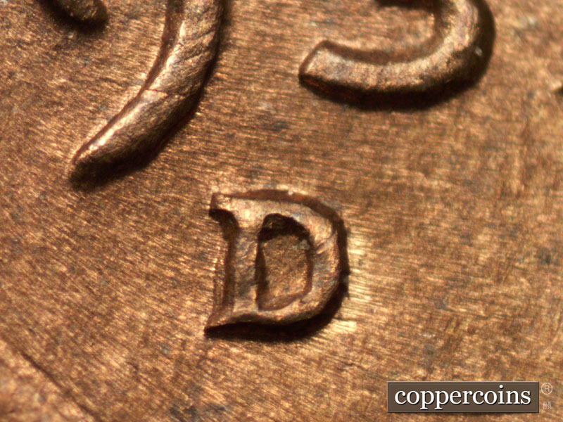1937 Lincoln cent obverse, CopperCoins die 1937D•1MM•003.