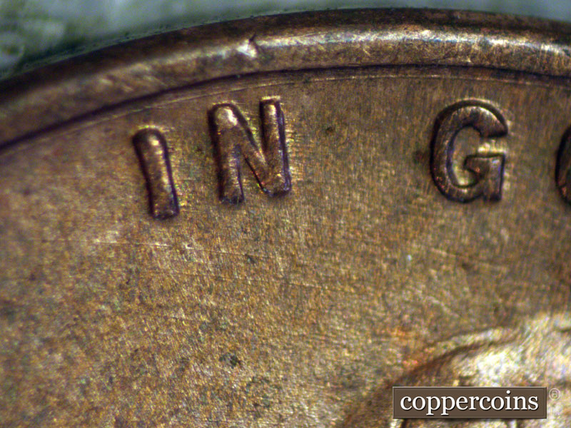 Die-stage B marker on 1937D•1MM•006 (1937 Repunched Mint Mark).