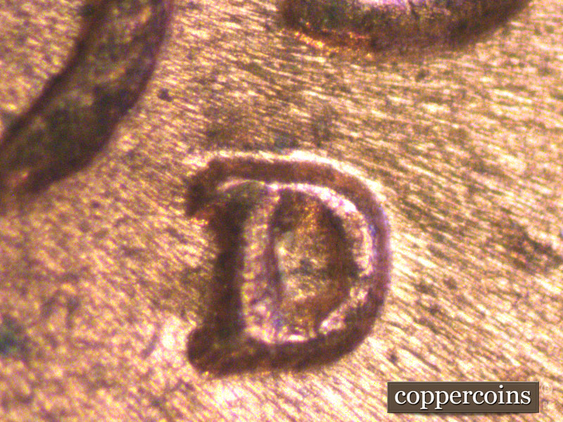 Die-stage C marker on 1937D•1MM•006 (1937 Repunched Mint Mark).