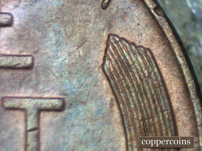 Die-stage B marker on 1937D•1MM•007 (1937 Repunched Mint Mark).