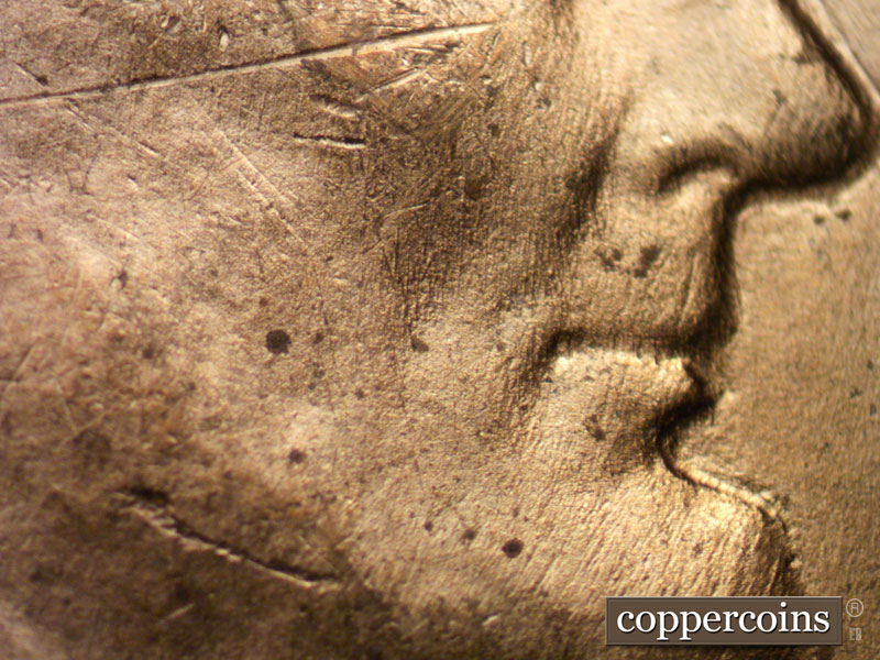 Die-stage B marker on 1937D•1MM•008 (1937 Repunched Mint Mark).