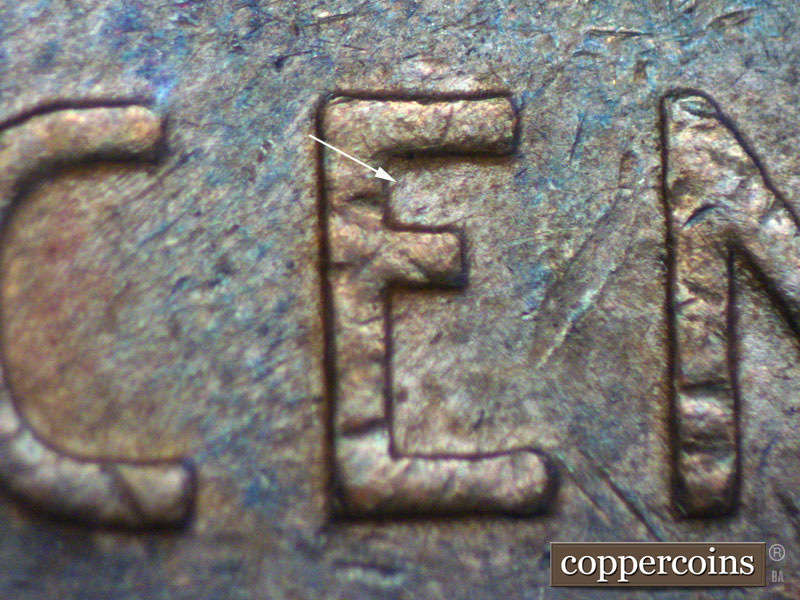 Die-stage C marker on 1937D•1MM•010 (1937 Repunched Mint Mark).