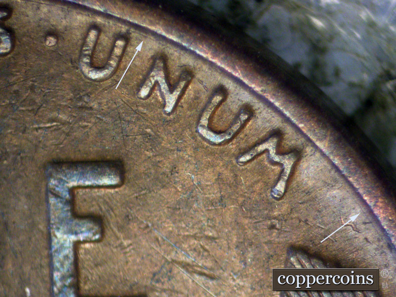 Die-stage C marker on 1937D•1MM•013 (1937 Repunched Mint Mark).
