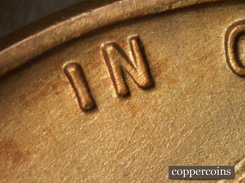 Die-stage B marker on 1937P•1DO•003 (1937 Doubled Die Obverse).