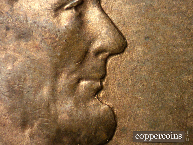 Die-stage B marker on 1938D•1MM•004 (1938 Repunched Mint Mark).